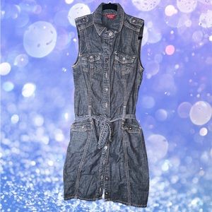 2000s Denim Vest Dress
